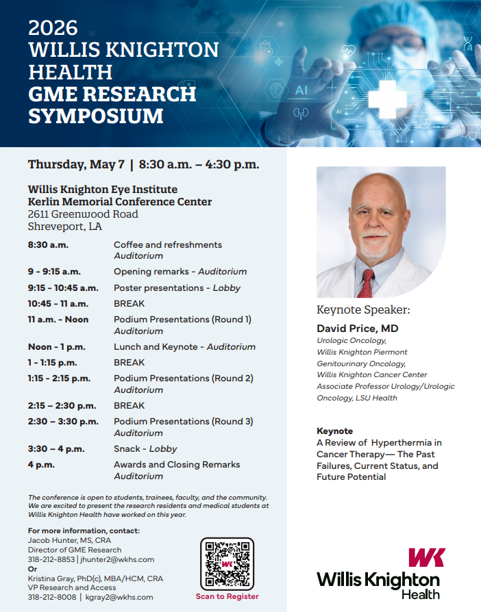 GME Research Symposium 2026 Flyer